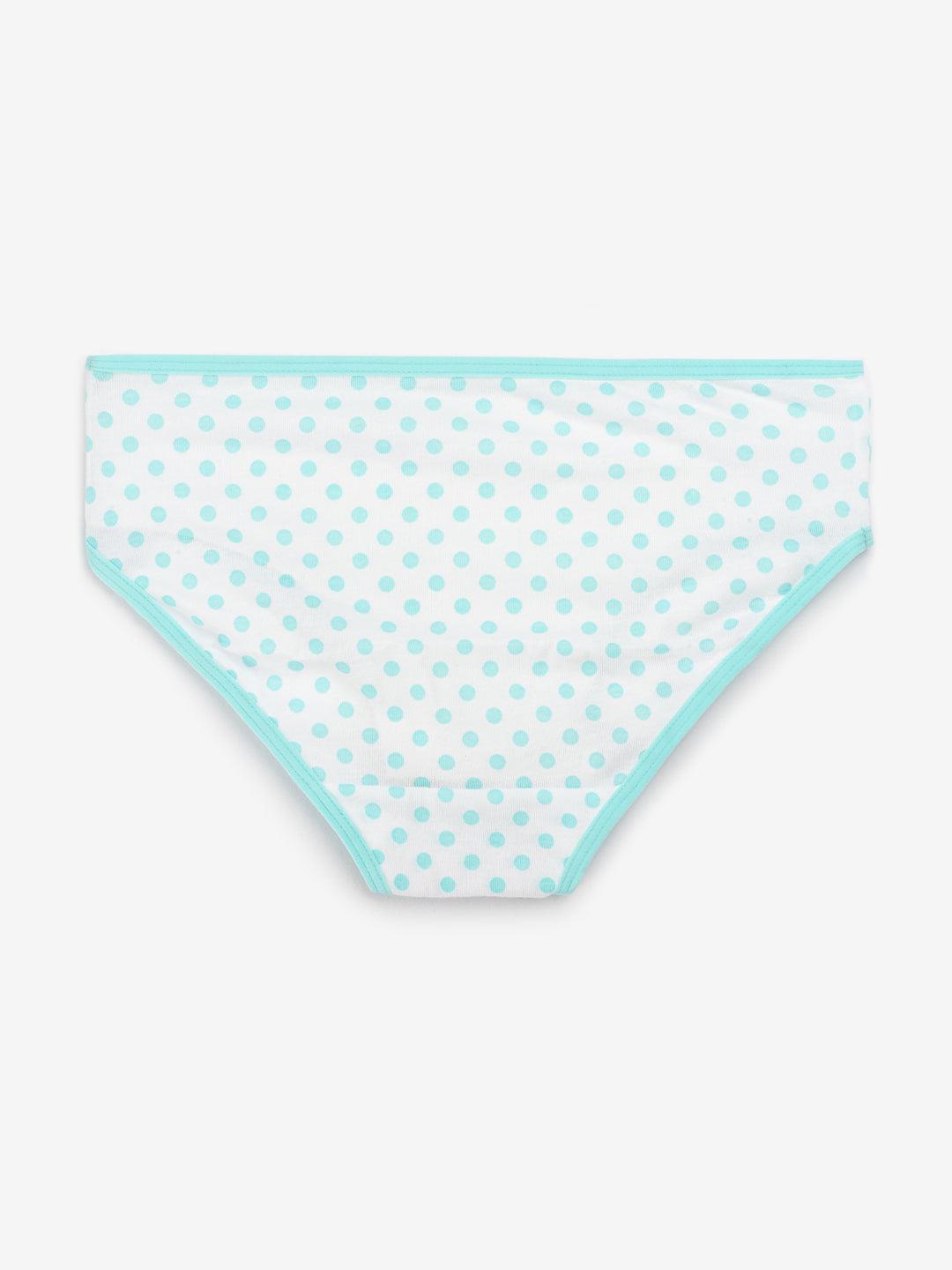 Girls Brief - Polka Dot & Stripes All Over Prints (Pack Of 7).