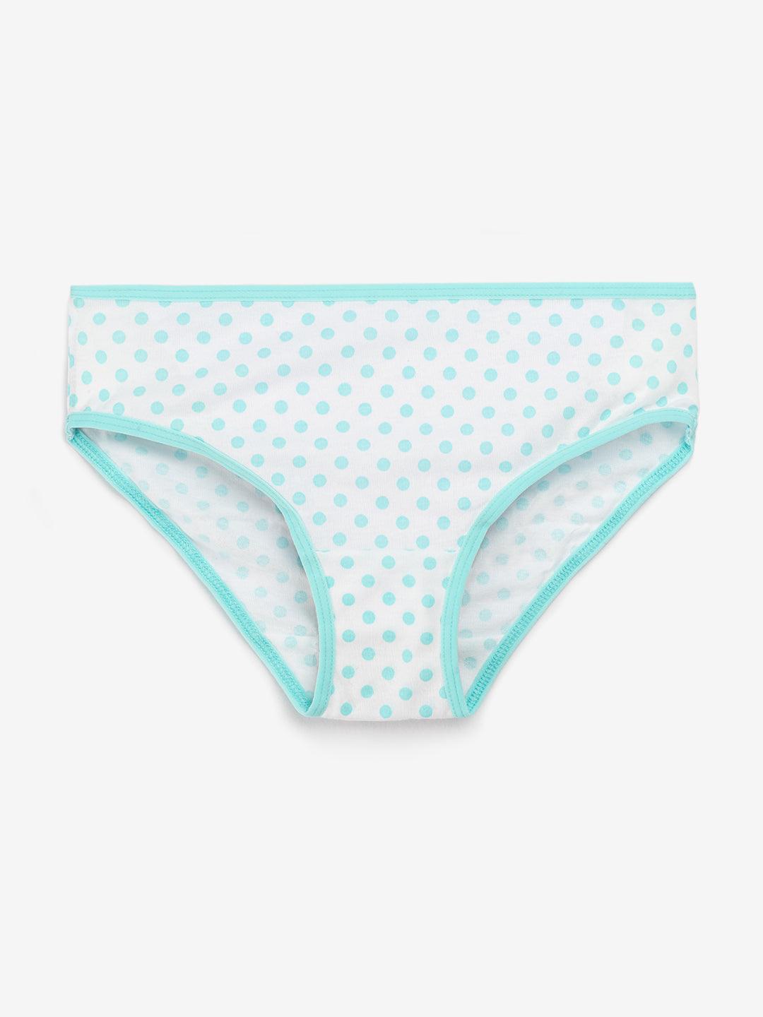 Girls Brief - Polka Dot & Stripes All Over Prints (Pack Of 7).