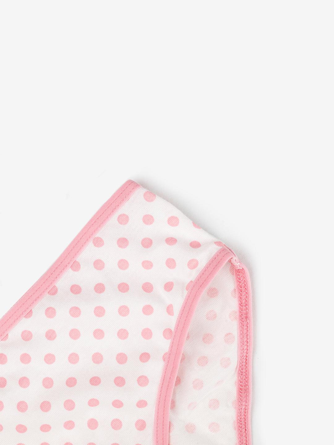 Girls Brief - Polka Dot & Stripes All Over Prints (Pack Of 7).