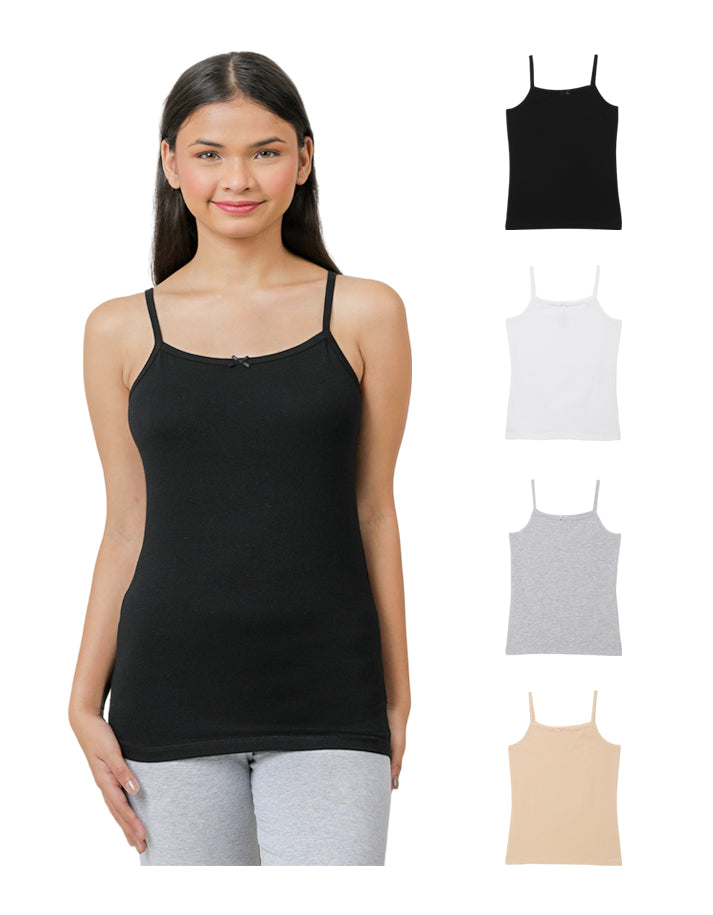 Cami Vests - Multicolour (Pack of 4).
