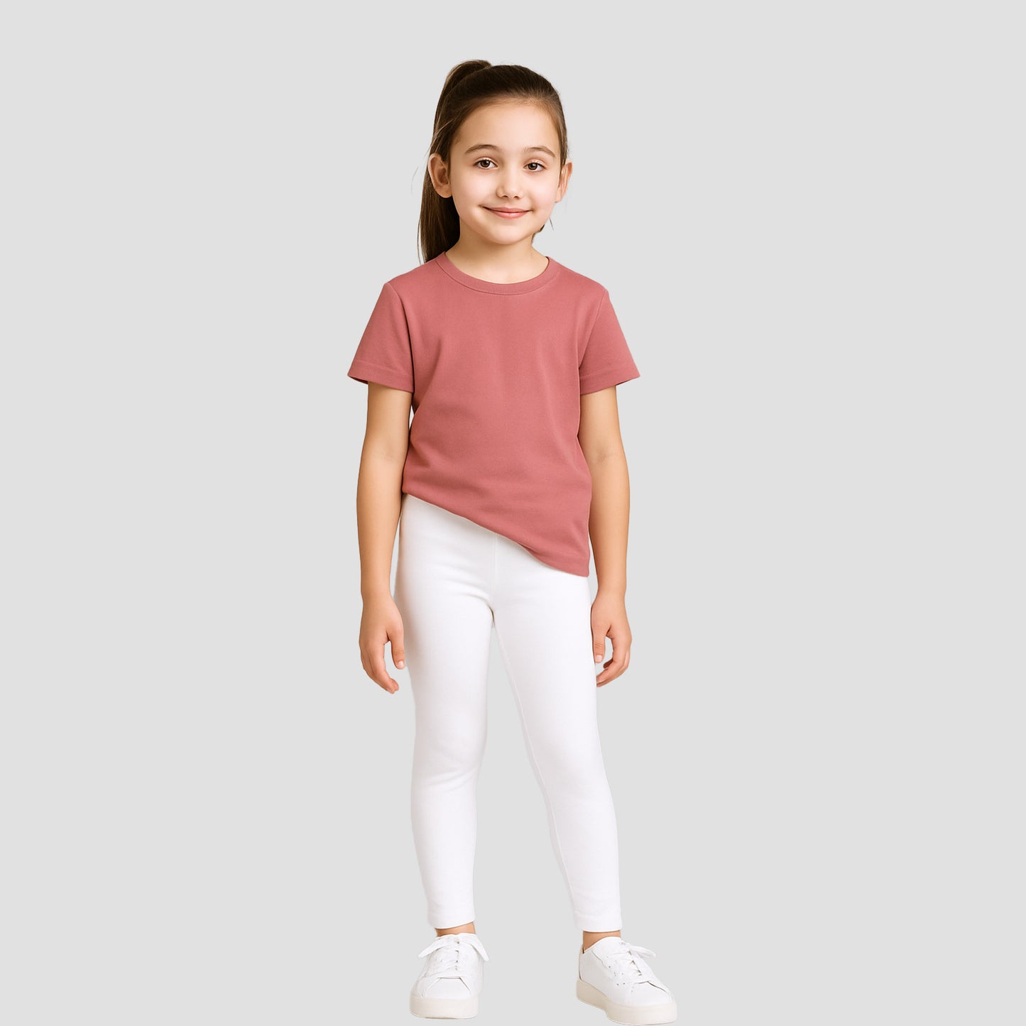 Girls' Legings Pack Of 1_White