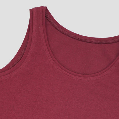 Girls' Cotton Padded Tank Top - Multicolor