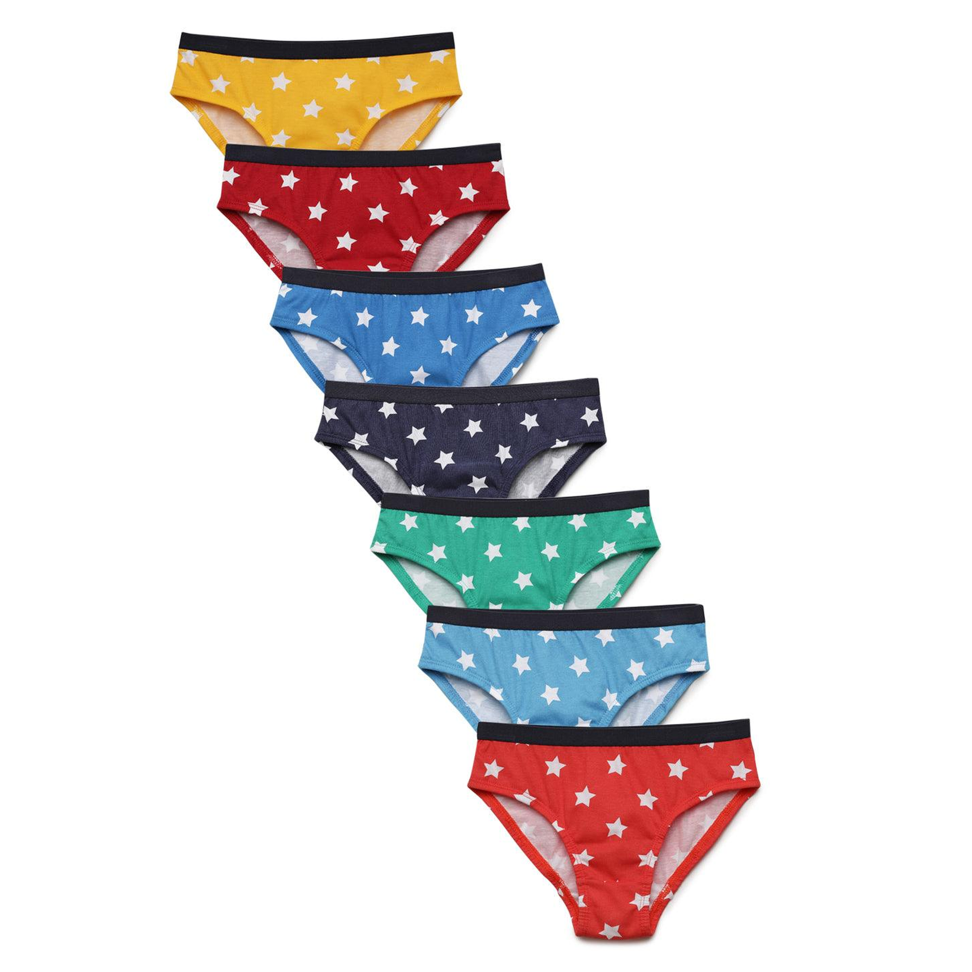 Boys' Cotton Brief - Star Prints (Pack of 7)