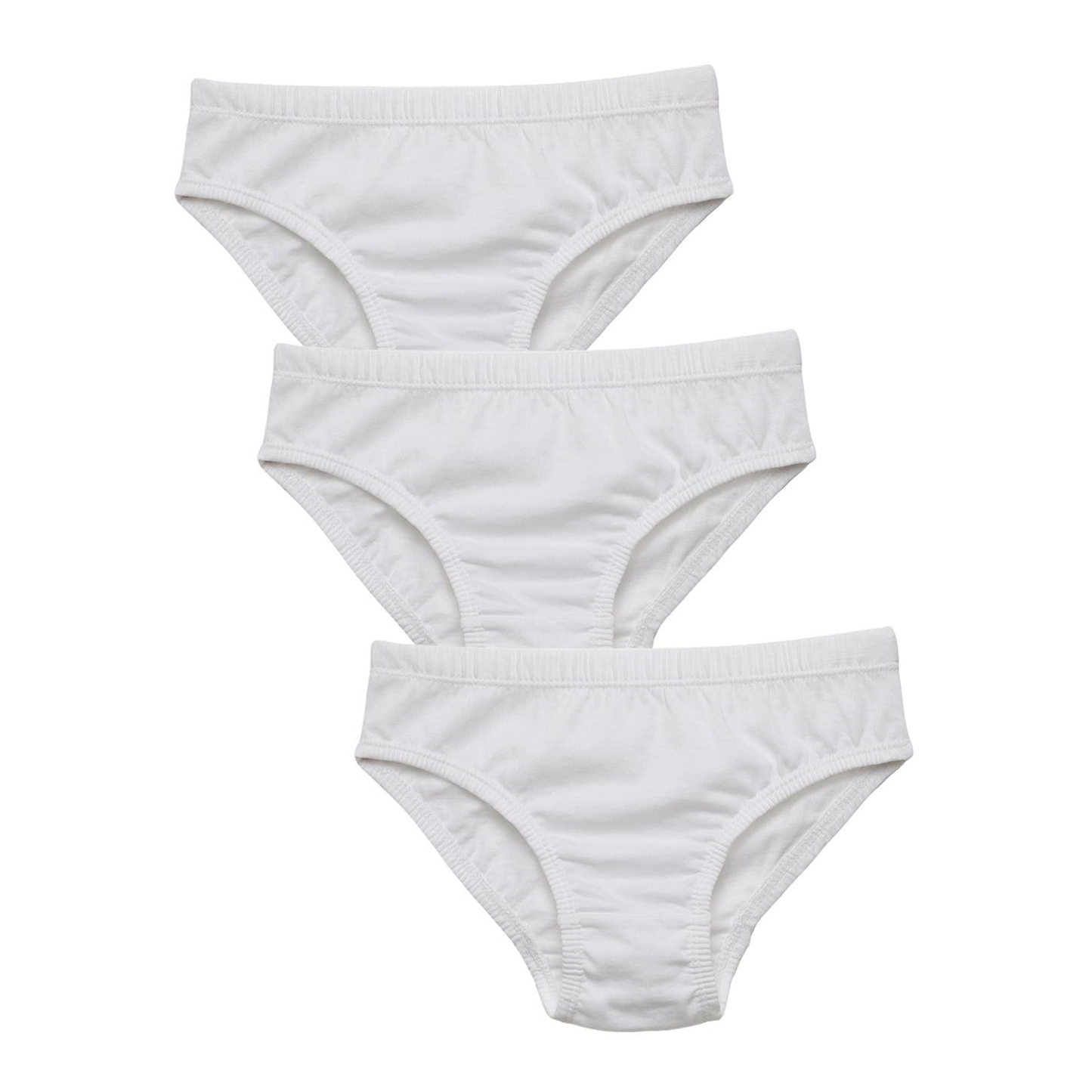 Boys' Cotton Brief - White (Pack of 3)