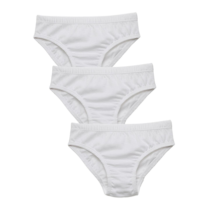 Boys' Cotton Brief - White (Pack of 3)