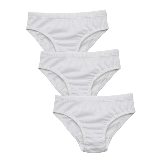 Boys' Cotton Brief - White (Pack of 3)