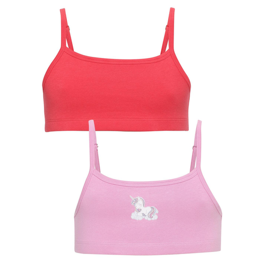 Beginners Bra - Unicorn Print  (Pack of 2)