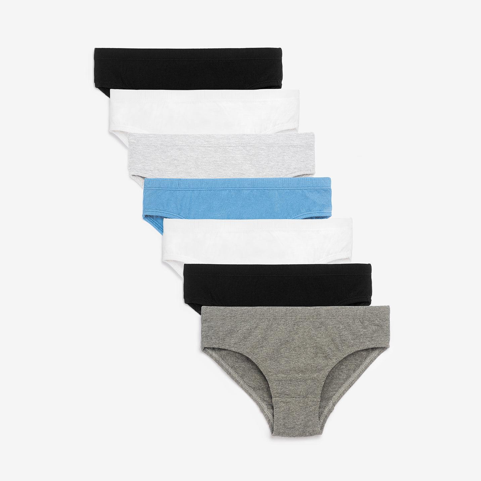 Boys' Cotton Brief - Solid Multicolor Combo(Pack of 7)