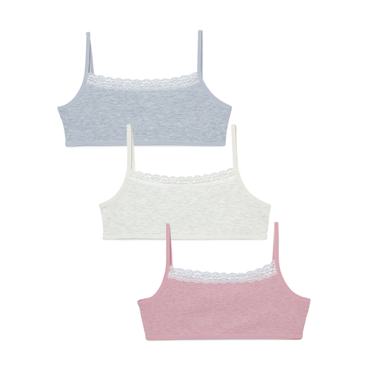Beginners Bra - Lace Attached Pack Of 3