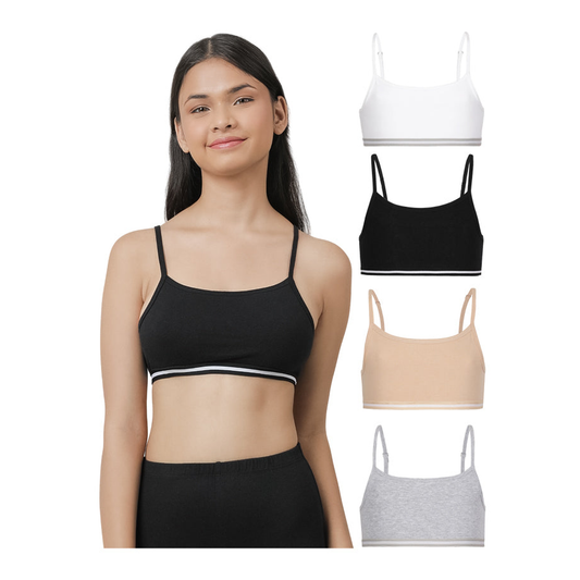 Beginners Bra - Multicolor (Pack of 4)