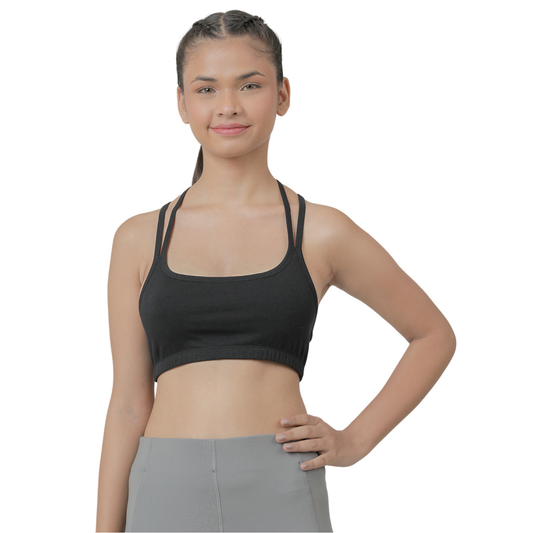 Girls Sports Bra _Black