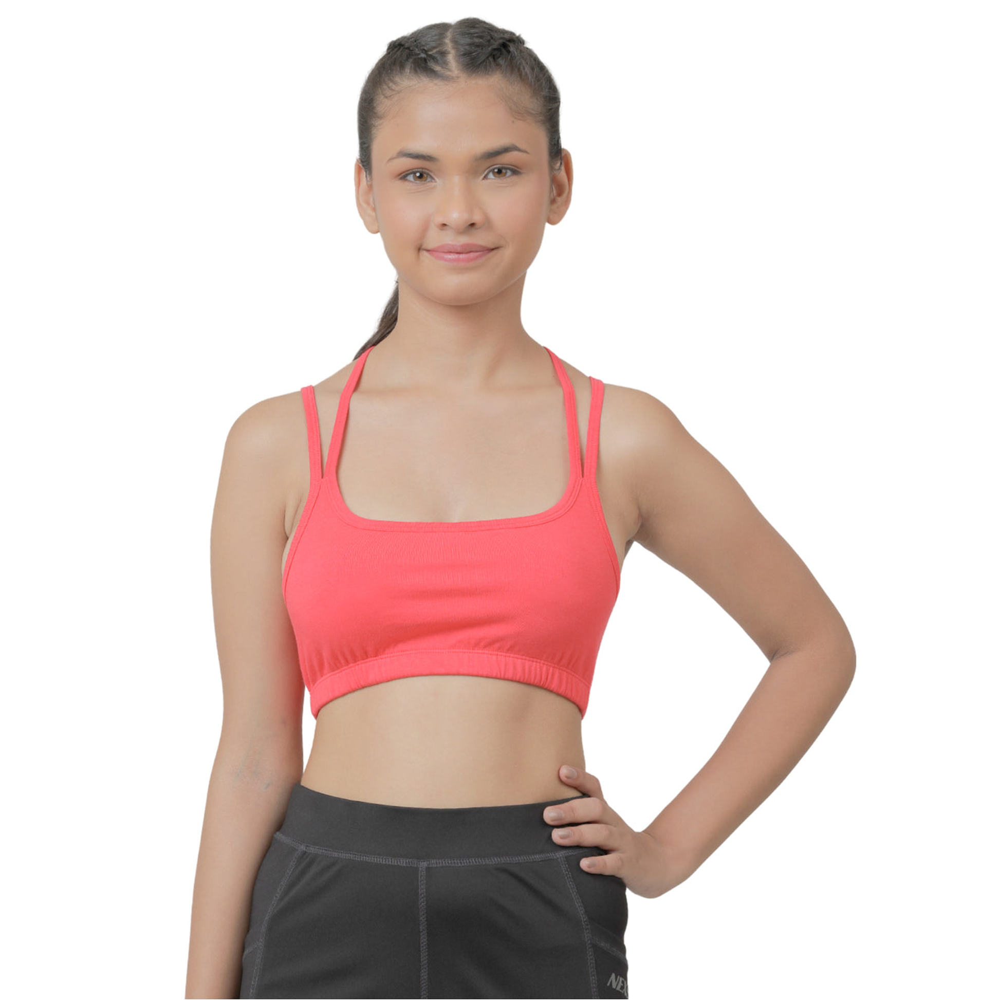 Girls Sports Bra _red