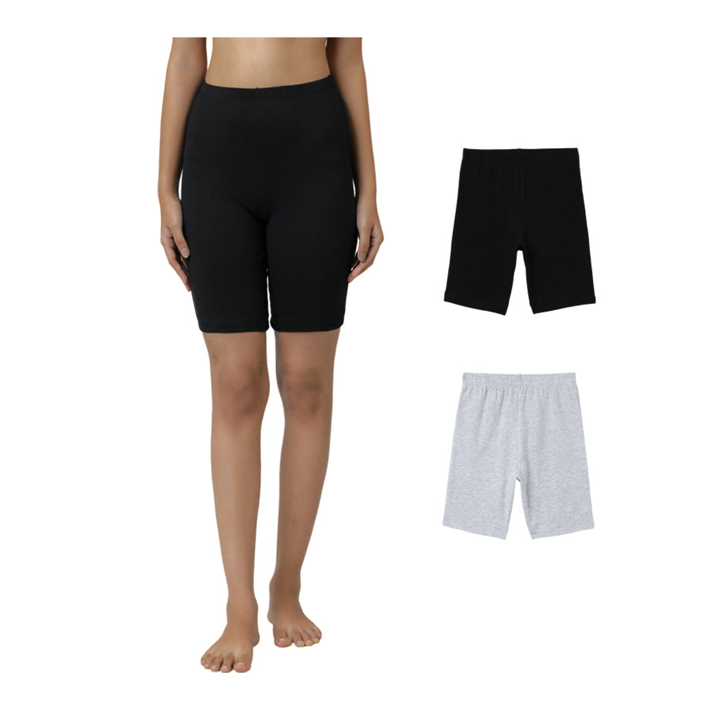 Shorties - Grey & Black (Pack of 2)