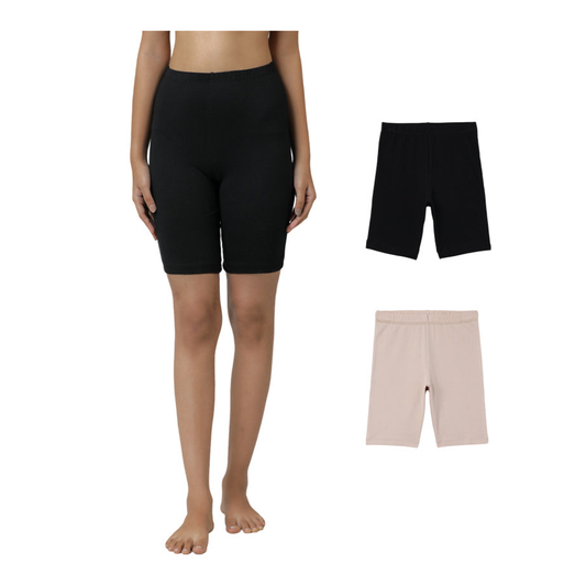 Shorties - Nude & Black (Pack of 2)