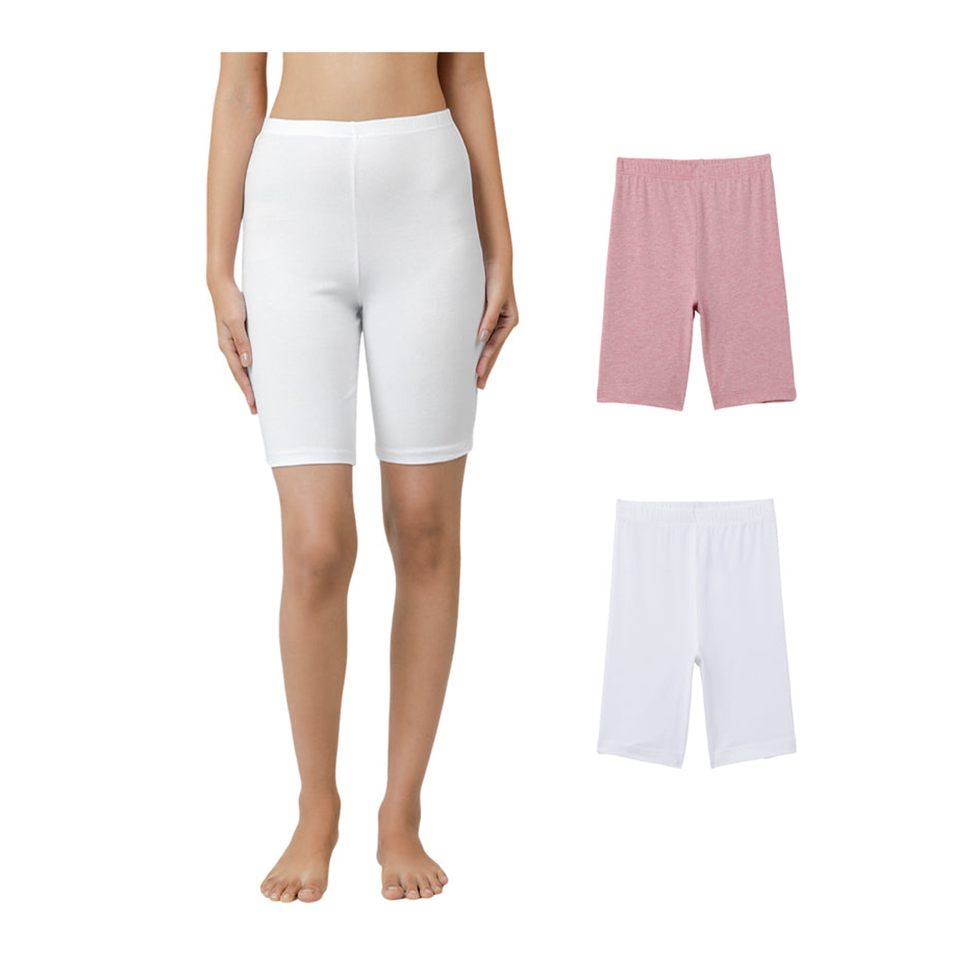 Shorties - White & Pink (Pack of 2)