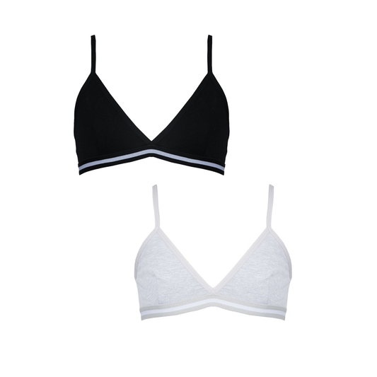 Girls Bra _Solid Color Combo Pack of 2