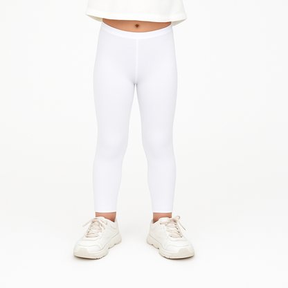 CharmnCherish Girls' Legings Pack Of 1_White