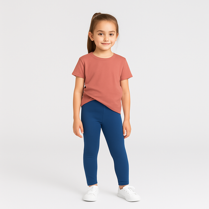 CharmnCherish Girls' Leggings Pack Of 1_Navy Blue