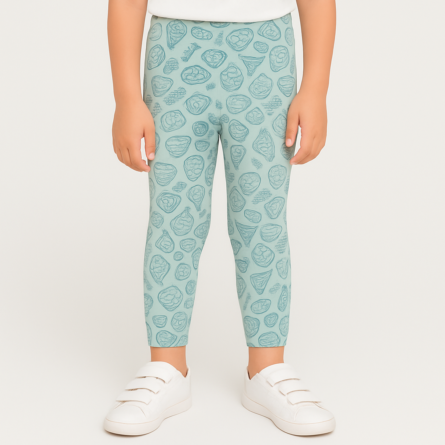 CharmnCherish Girls' 3/4th Leggings Pack Of 1_Green