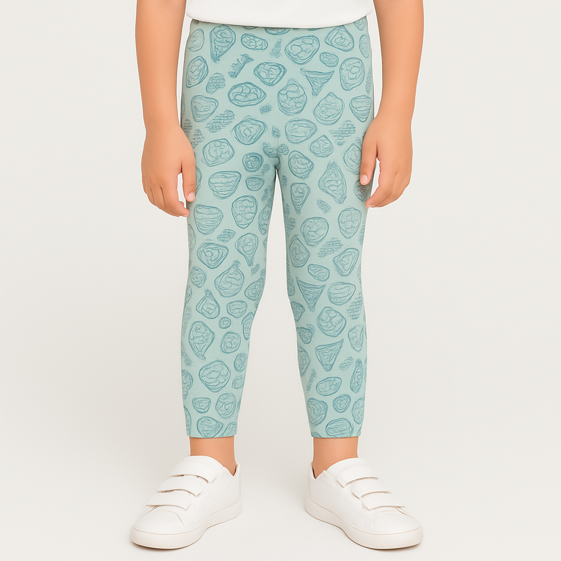 CharmnCherish Girls' 3/4th Leggings Pack Of 1_Green