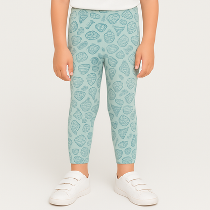 CharmnCherish Girls' 3/4th Leggings Pack Of 1_Green