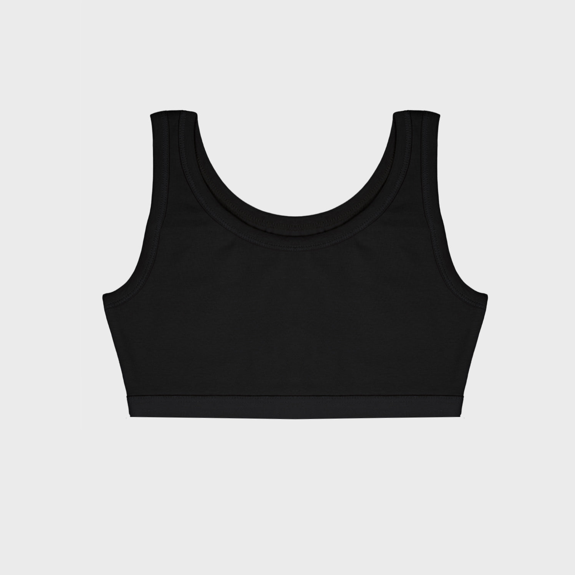 Girls Removable Padded Sports Crop Top