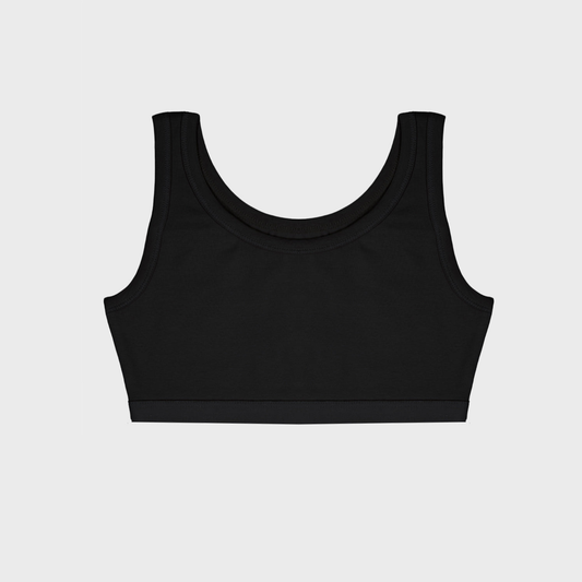 Girls Removable Padded Sports Crop Top