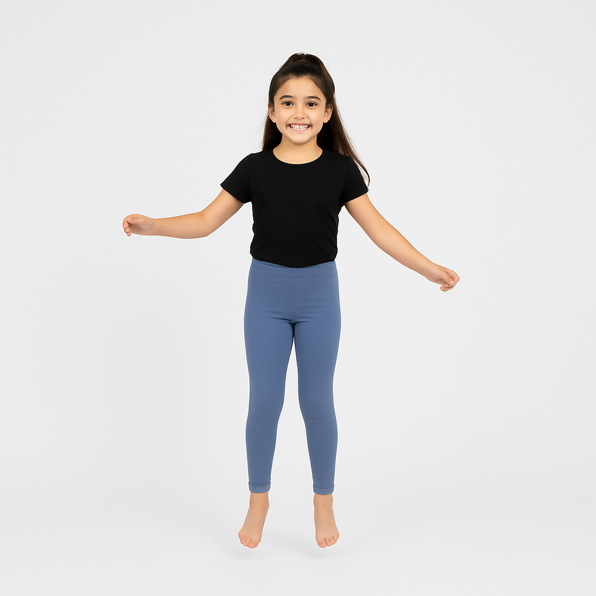 CharmnCherish Girls' Leggings Pack of 1_Ink Blue