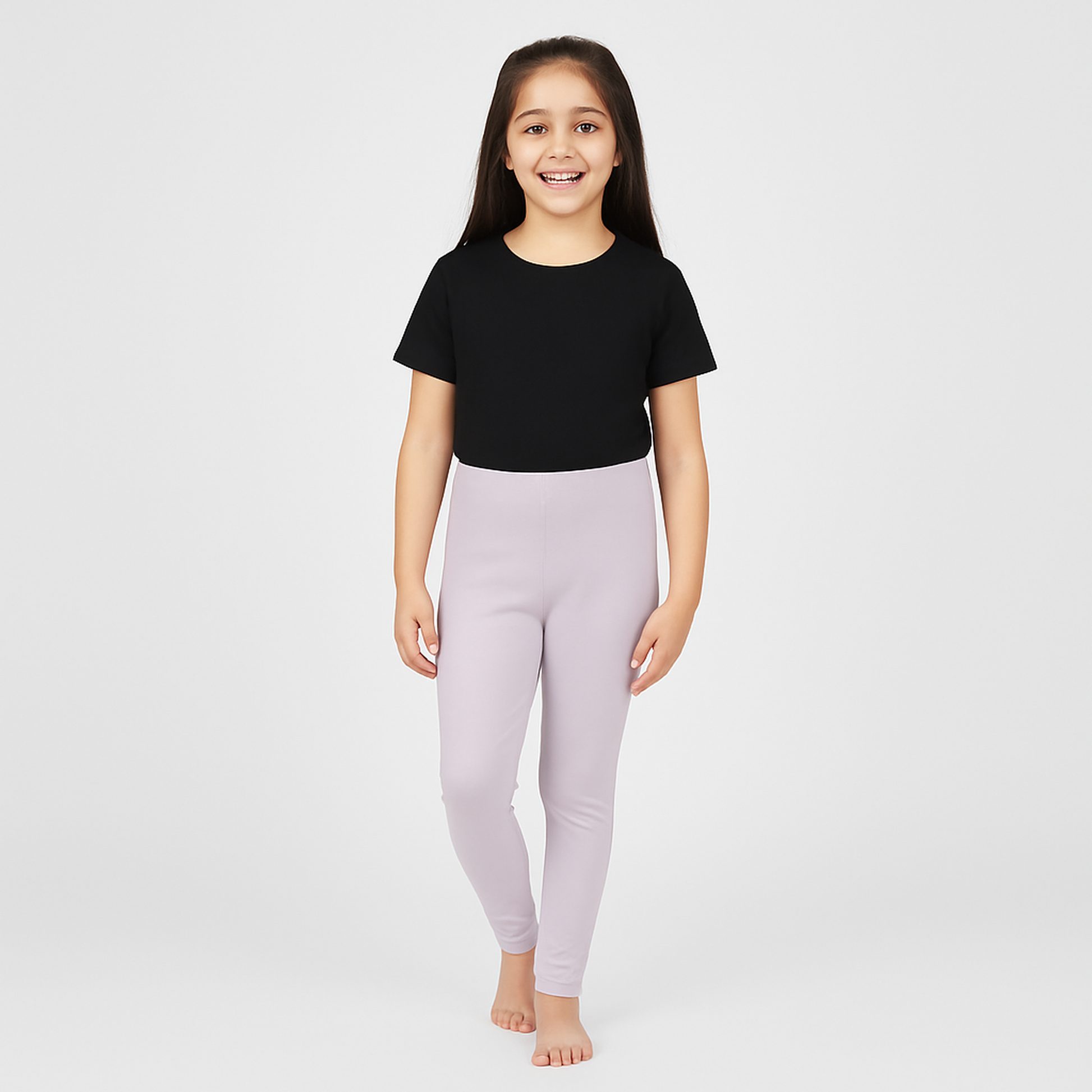 CharmnCherish Girls' Leggings Pack of 1_Lavendar