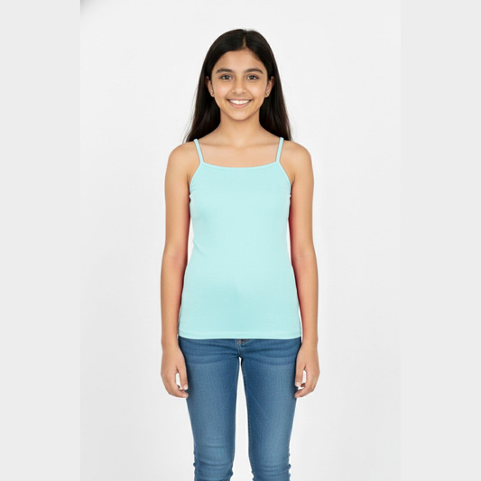 Girls' Cami Vest - Green (Pack of 1)