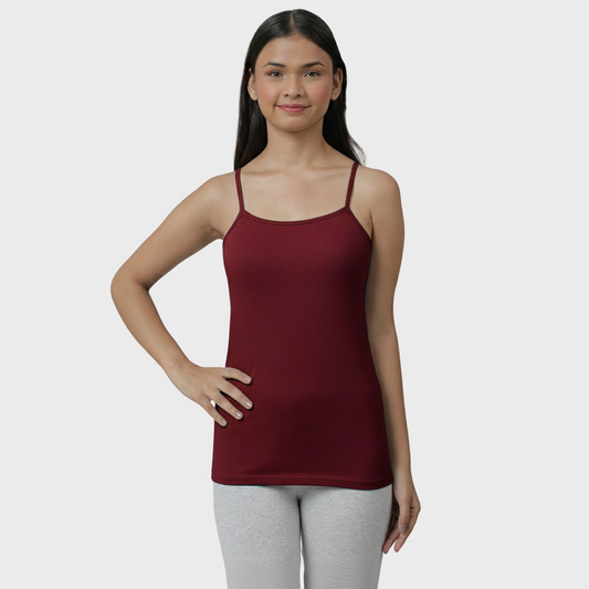 Girls' Cami Vest - Brown (Pack of 1)