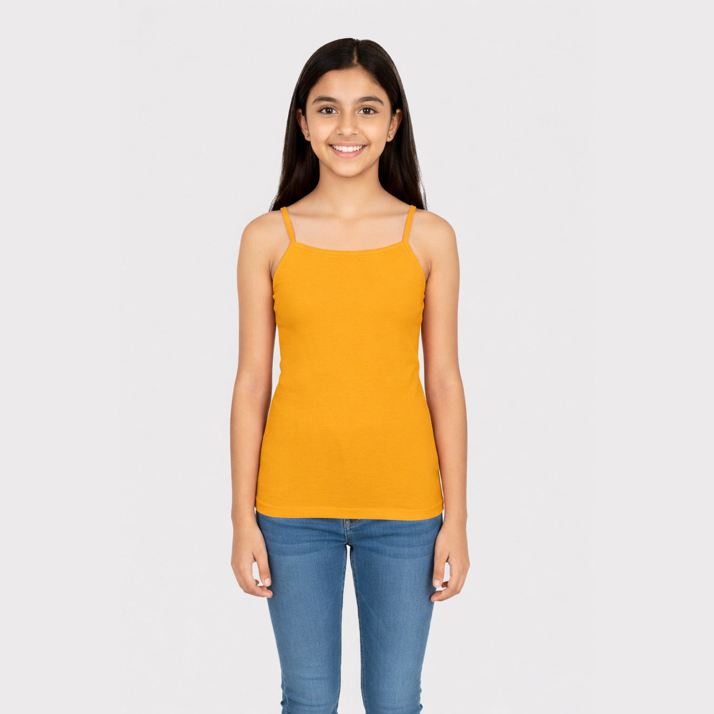 Girls' Cami Vest - Golden Yellow (Pack of 1)
