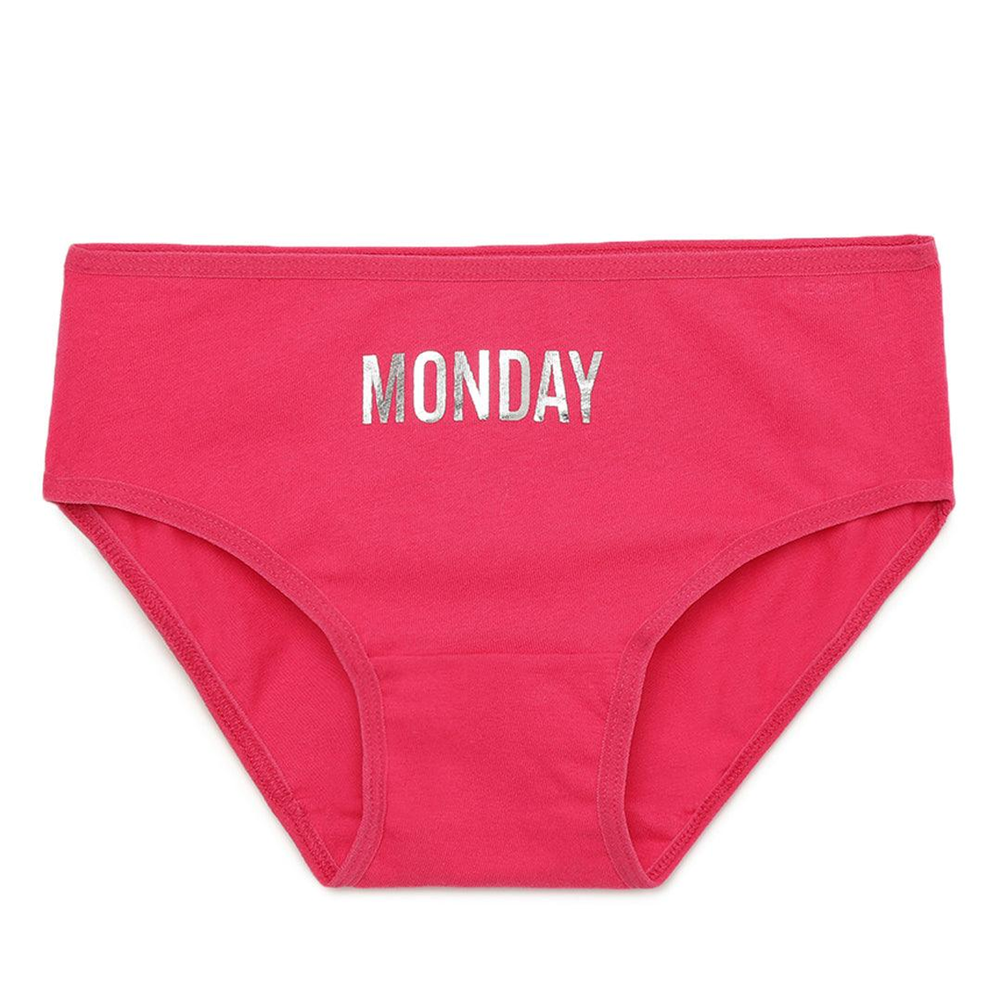 Girls' Cotton Brief - Weekdays Prints (Pack Of 7)