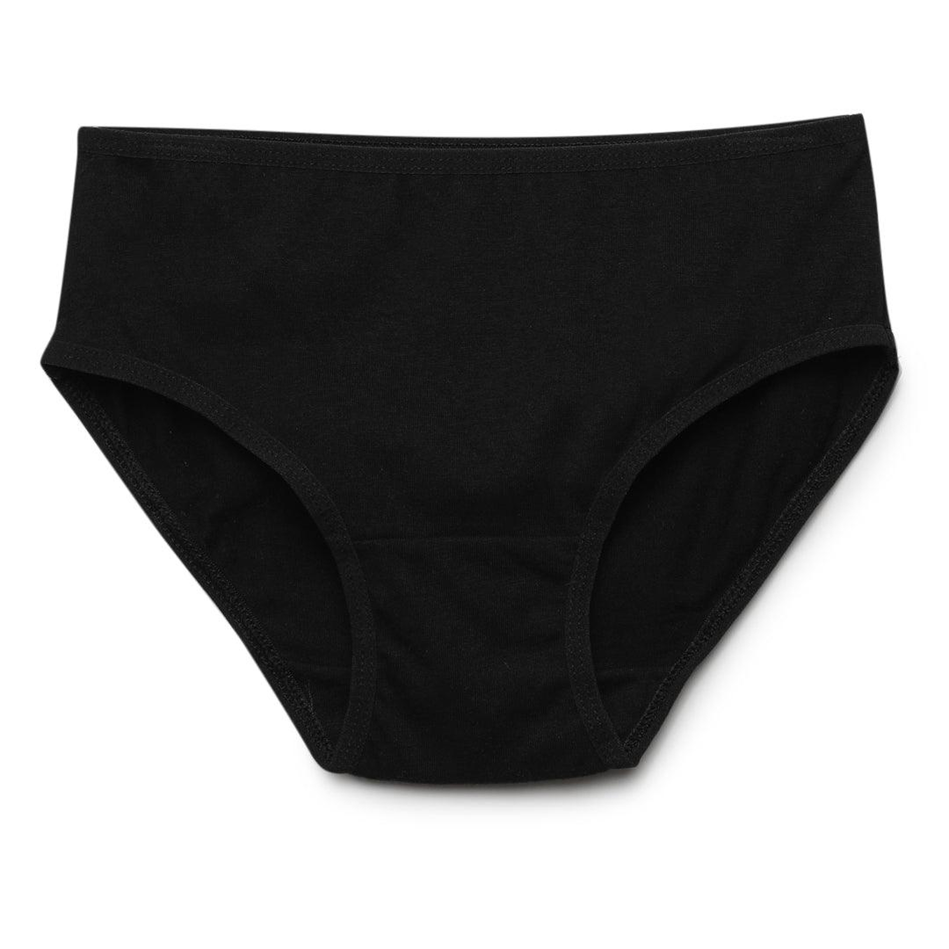 Girls' Cotton Brief - Black (Pack of 5)