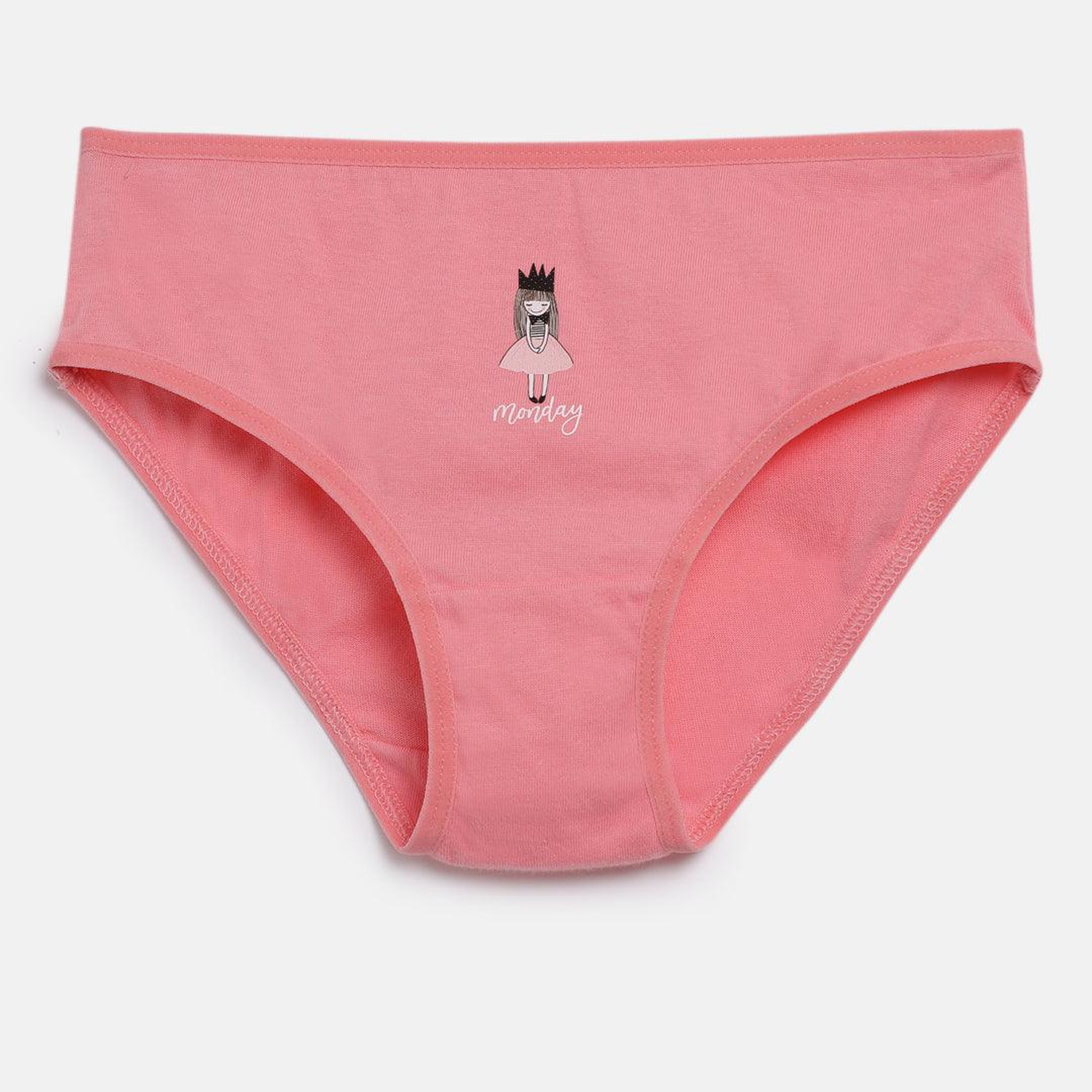 Girls' Cotton Brief - Weekdays Prints (Pack Of 7)