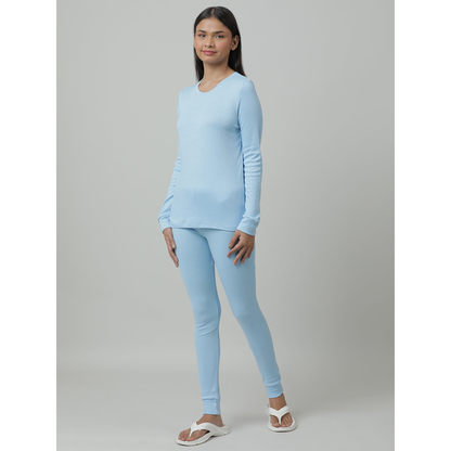 Kids Cotton Thermal Set - Full Sleeve - Blue (Pack of 1)
