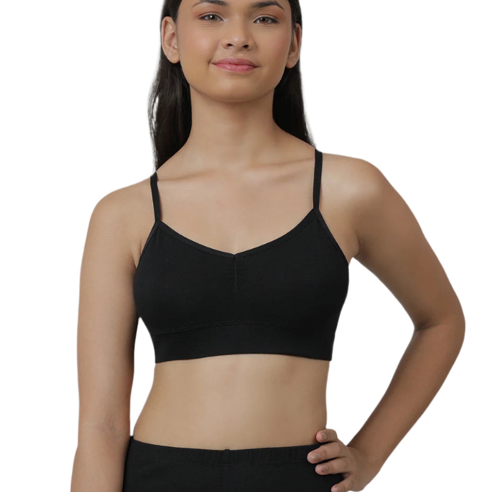 Girls Non Padded Adjustable bra  - Multicolour (Pack of 4)