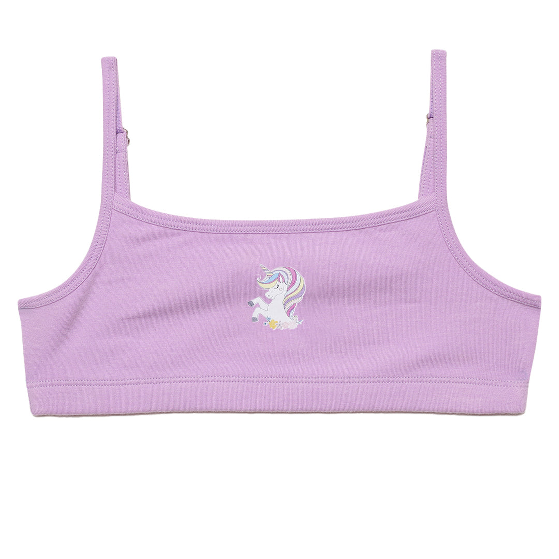 Beginners Bra - Unicorn Print Multicolor Pack of 4