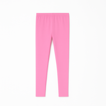 CharmnCherish Girls' Leggings Pack Of 1_Pink - front view