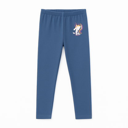 CharmnCherish Girls' Leggings Unicorn Print Pack Of 1 - front view
