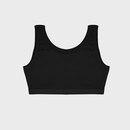 Girls Removable Padded Sports Crop Top
