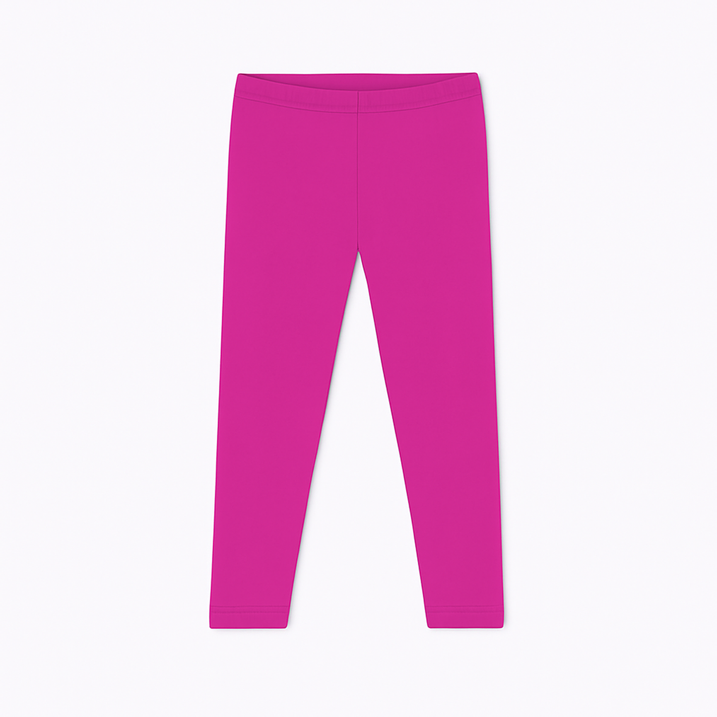 CharmnCherish Girls' 3/4 Leggings Solid Dark Pink Color Pack Of 1 - front view