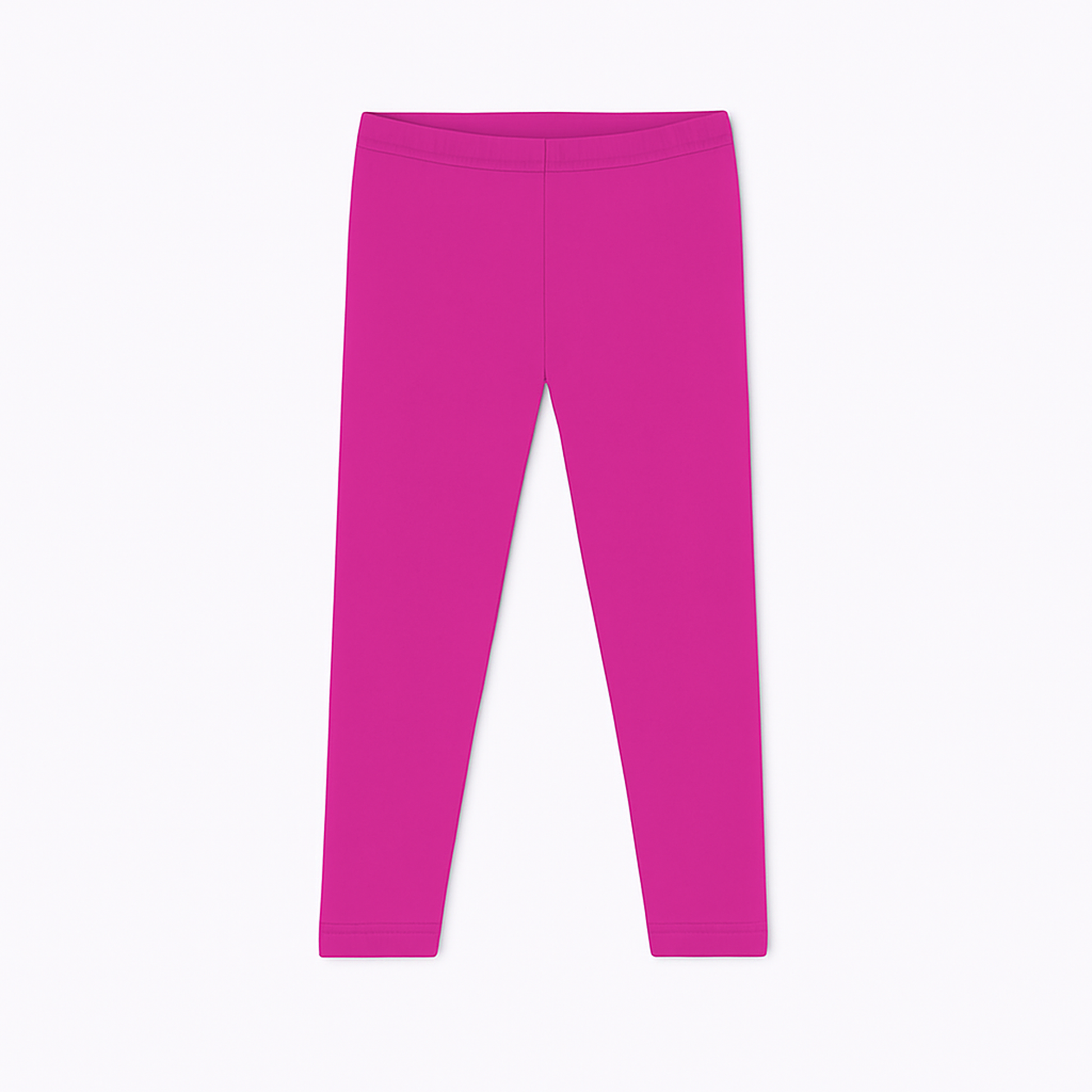 CharmnCherish Girls' 3/4 Leggings Solid Dark Pink Color Pack Of 1 - front view