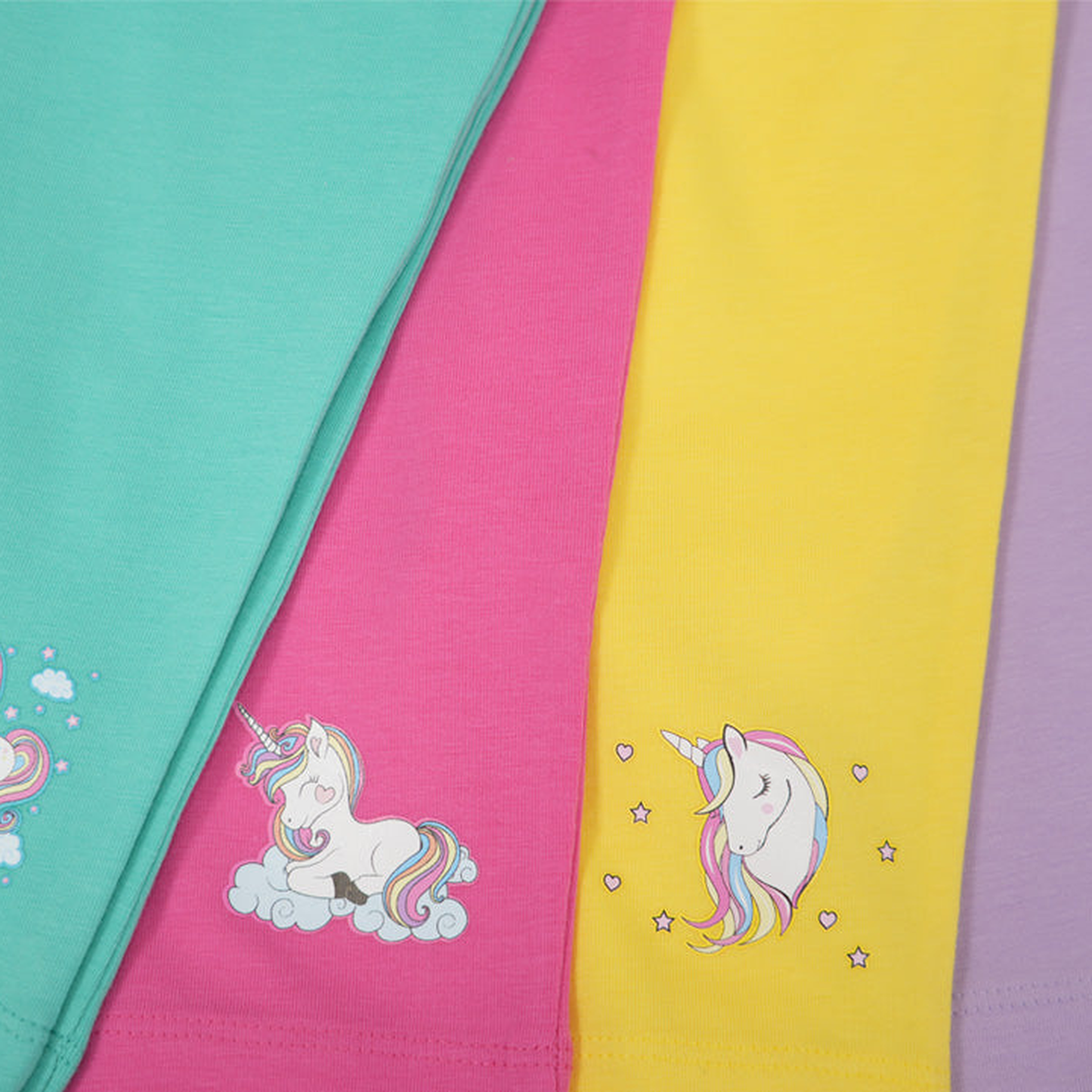 Shorties - Unicorn Placement Print Pack of 4