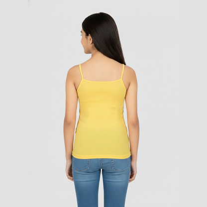 Girls' Cami Vest - Yellow (Pack of 1)