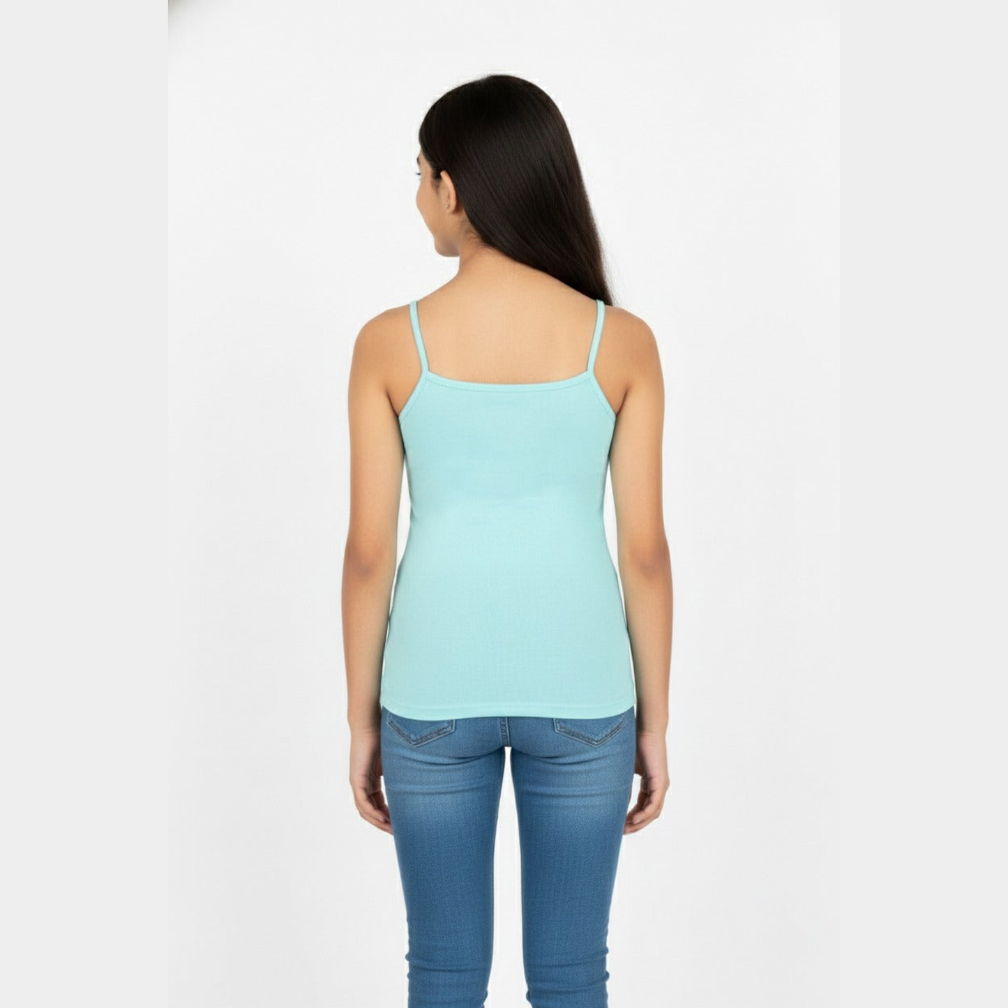 Girls' Cami Vest - Green (Pack of 1)