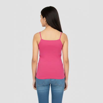 Girls' Cami Vest - Dark Pink (Pack of 1)