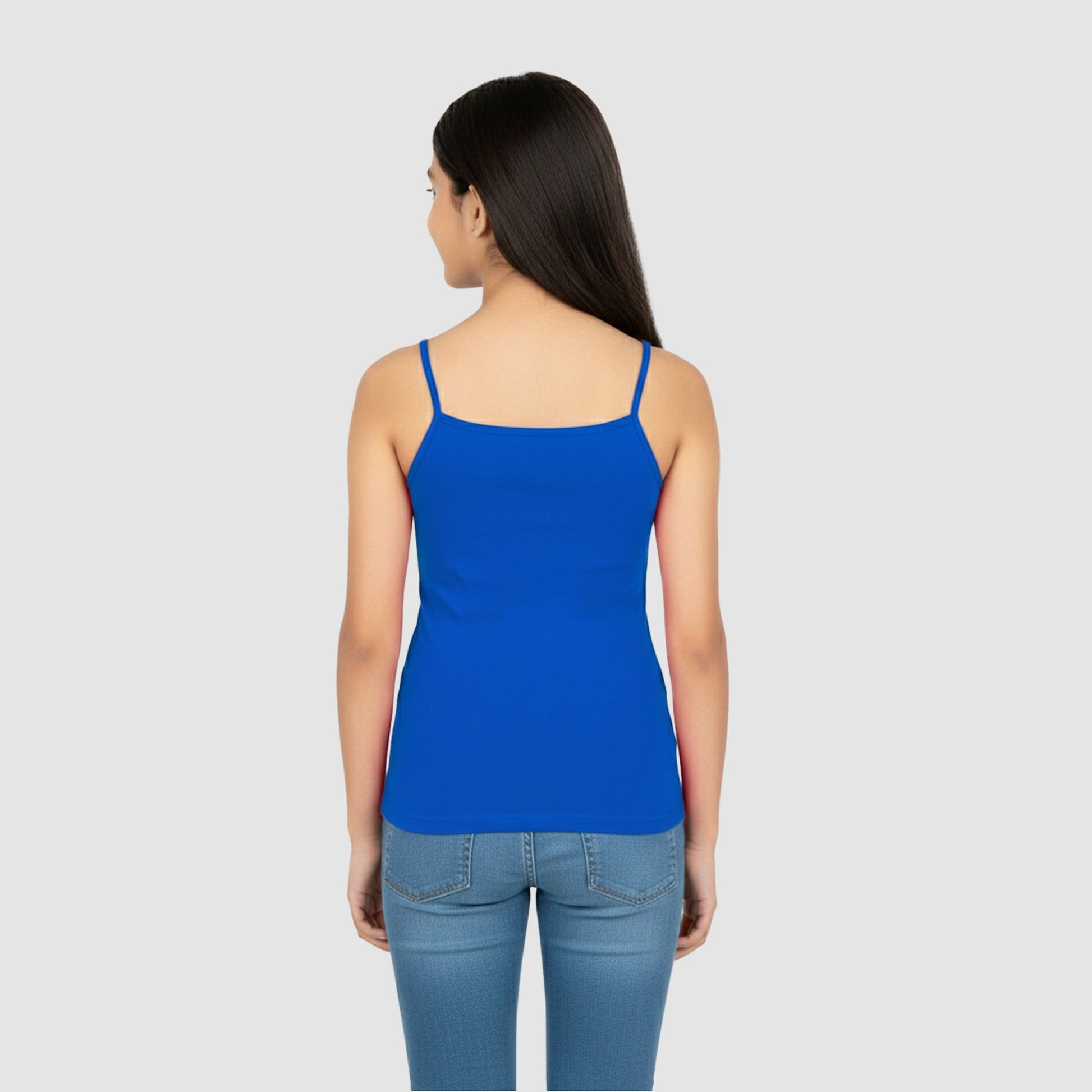 Girls' Cami Vest - Dark Blue (Pack of 1)