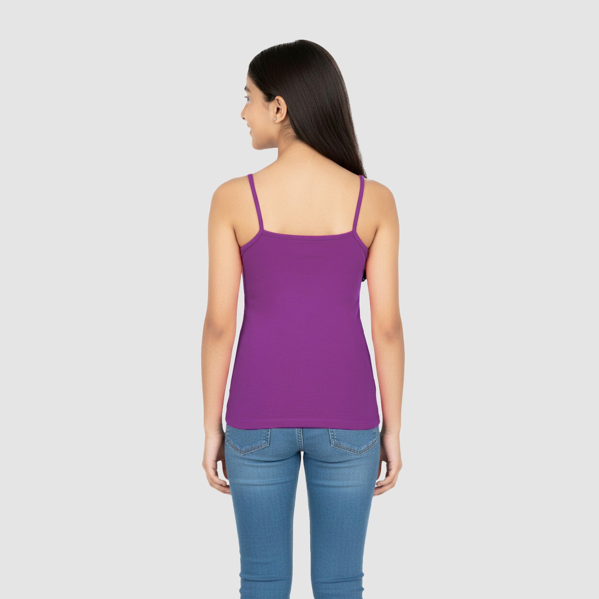Girls' Cami Vest - Purple (Pack of 1)