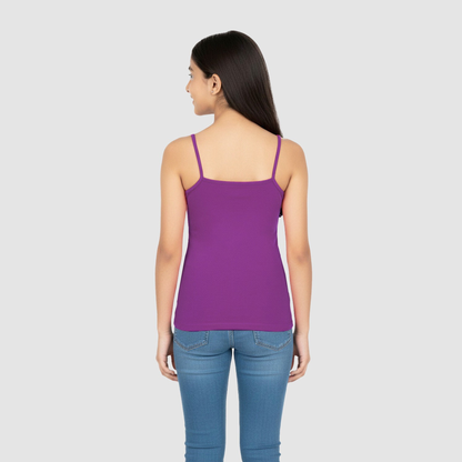 Girls' Cami Vest - Purple (Pack of 1)